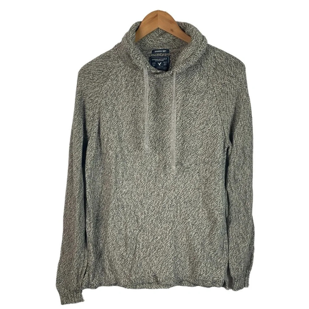 B14 Men’s American Eagle Seriously Soft Cowl Neck Classic Fit Pullover Sweater M